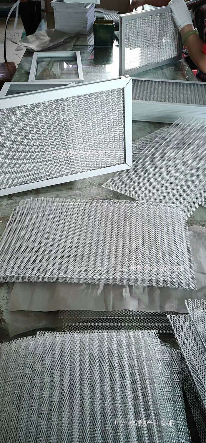 金屬網過濾器框架：鍍鋅鋼板、鋁合金或不銹鋼